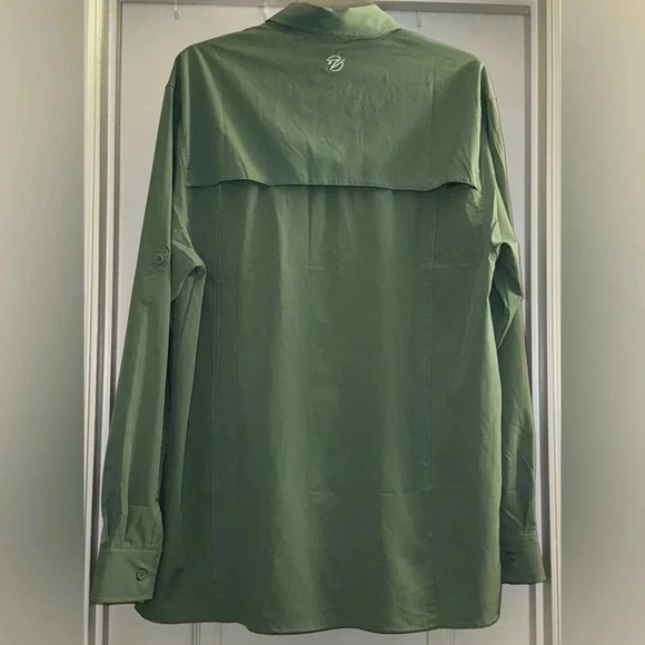 Gillz Long Sleeve Hidden Button Down Collar - Picture 3 of 4